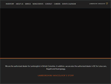Tablet Screenshot of lamborghinivancouver.com